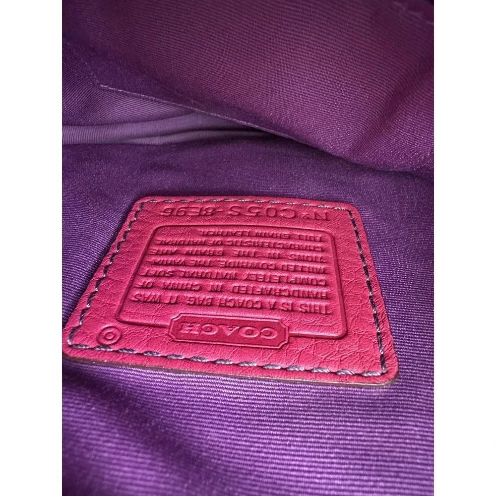 2005 Coach Vintage Chelsea Hobo Pink Pebbled Leather Shoulder8E96